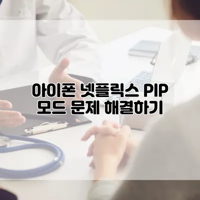 아이폰 넷플릭스 PIP 모드 문제 해결하기